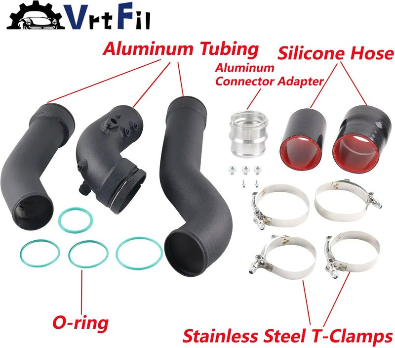 Vrtfil أنبوب الشحن وأنبوب التعزيز متوافق مع BMW N20 N26 F20 F30 F31 125i 220i 228i 320i 328i 428i - Image 4